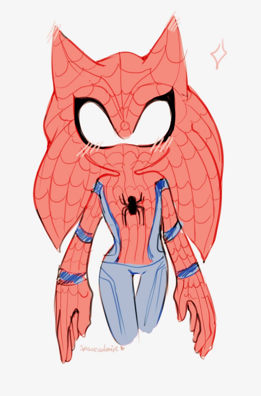 Sonic The Hedgehog Spider Man Character By Spacecoloni