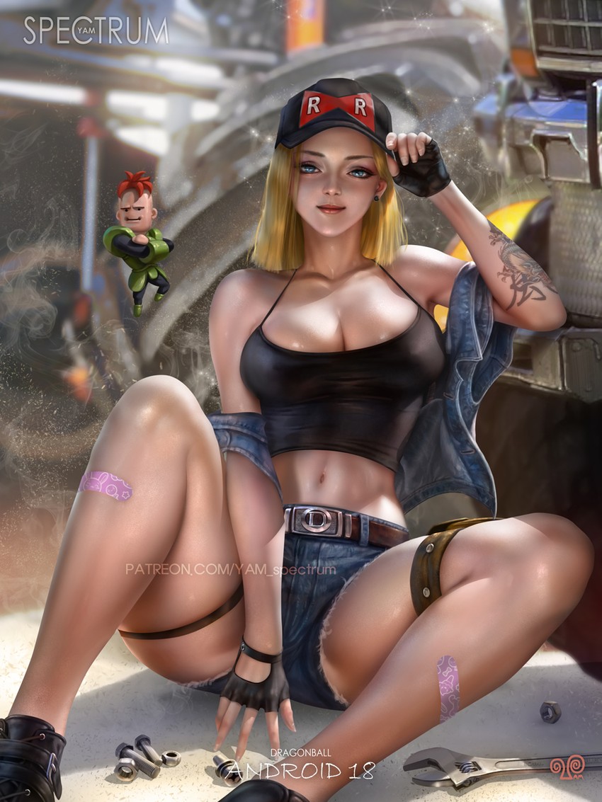 Android 18 In Her Shorts Thighdeolog