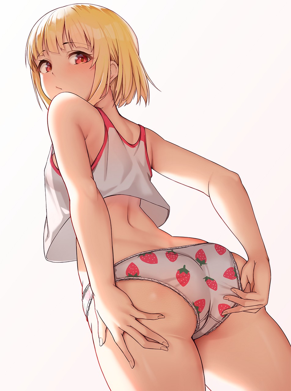 Blonde In Strawberry Panties By Solar Artists Original Thighdeolog
