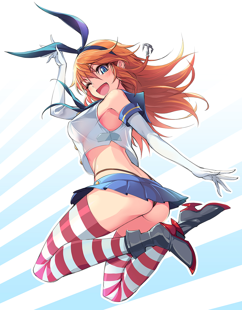 Charlotte E Yeager Shimakaze Kancolle By Michair