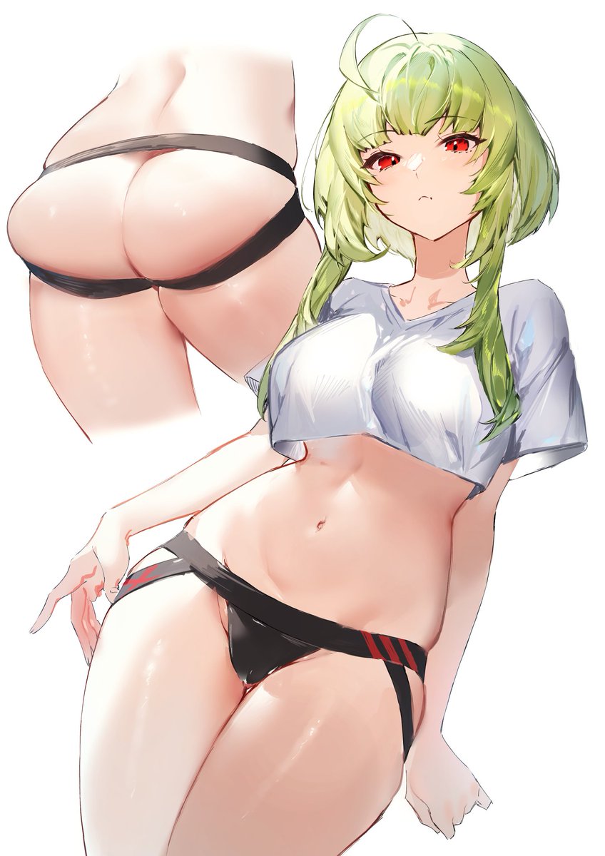 Green Haired Girl Thighdeolog