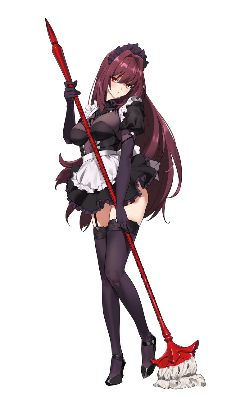 Maid Scathach Fate Grand Order By Toshi Thighdeolog