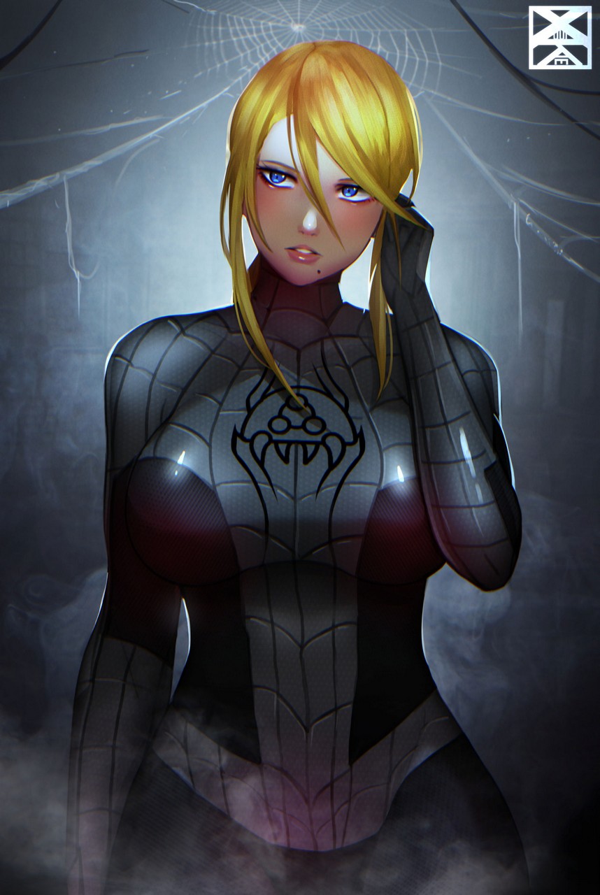 Metroid Creature Samus Aran Spiderman Character By Xuuikie Ashe