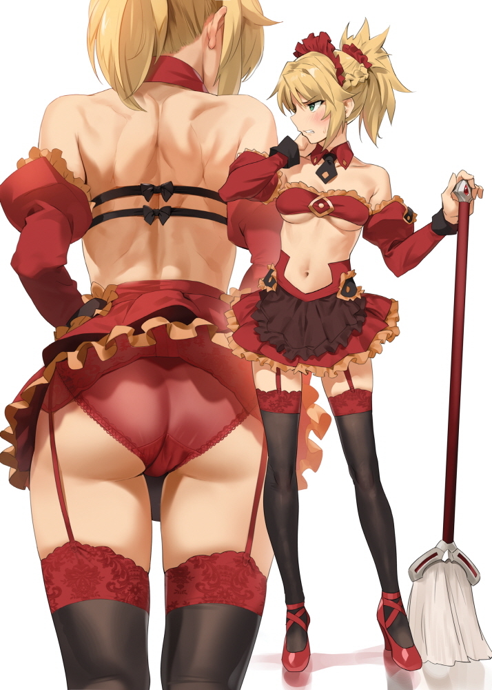 Mordred As Maid Art By Yd Fate Grand Order Thighdeolog