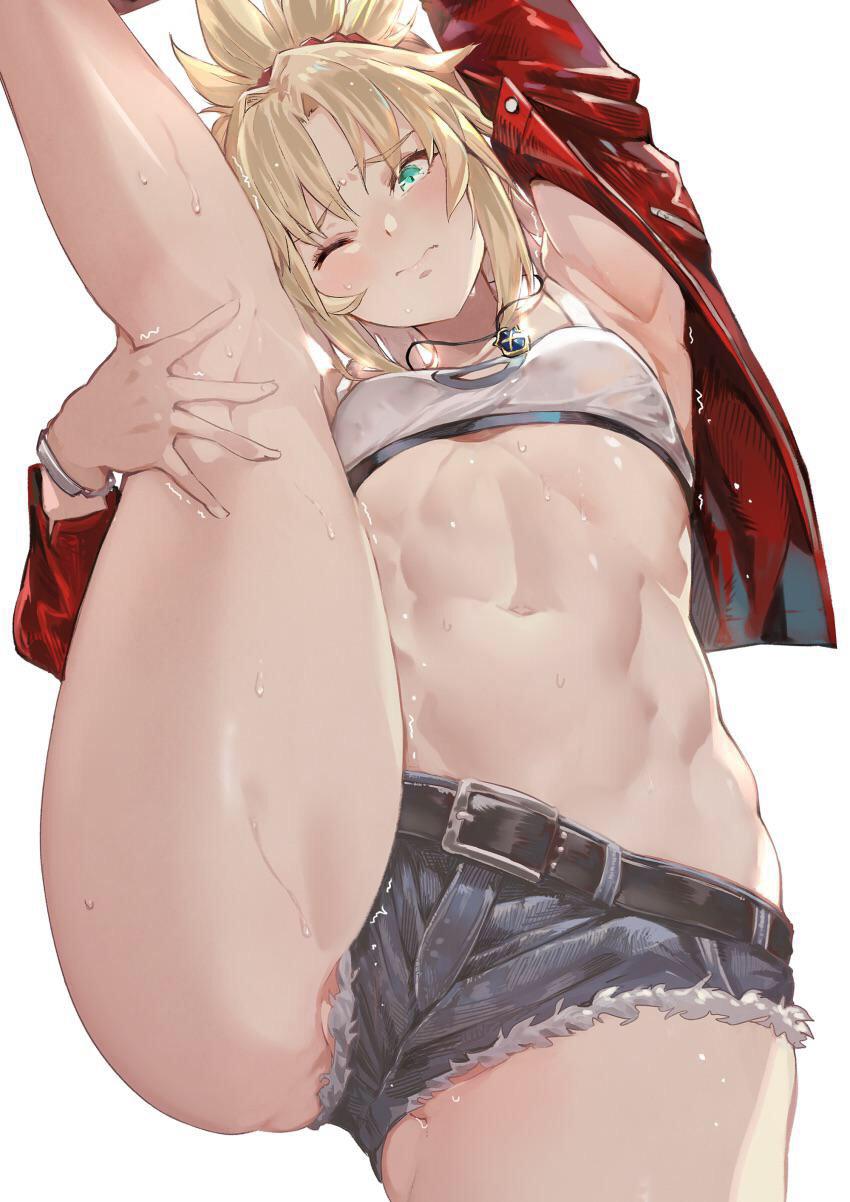 Mordred Doing The Splits Fgo Thighdeolog