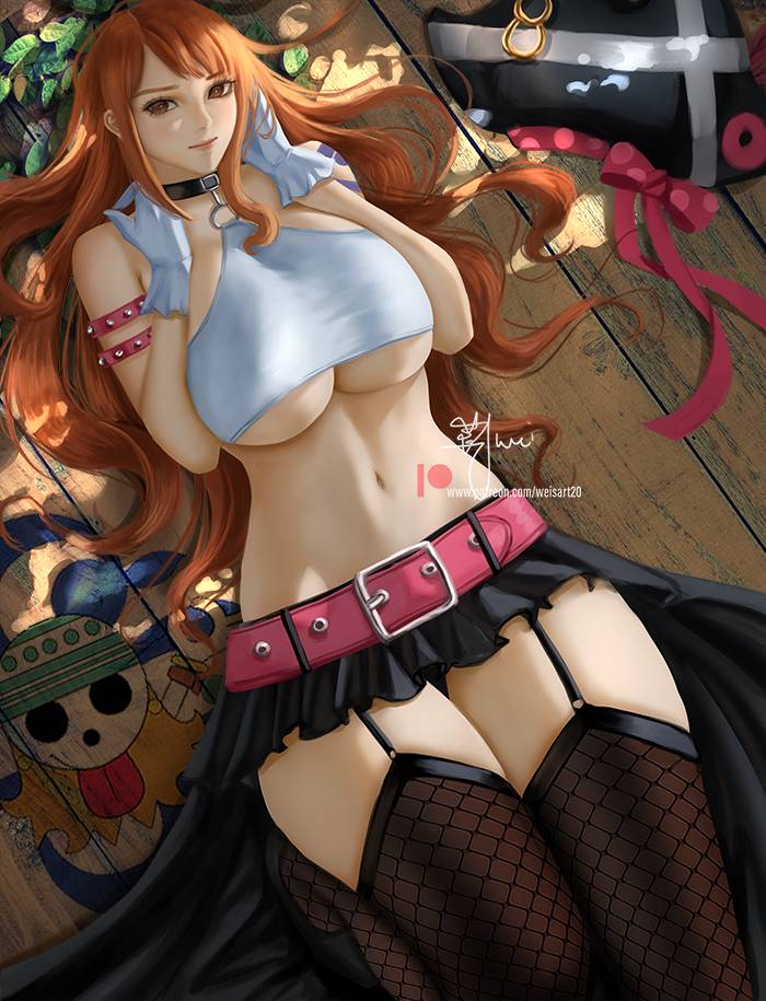 Nami One Piece By Wei Thighdeolog