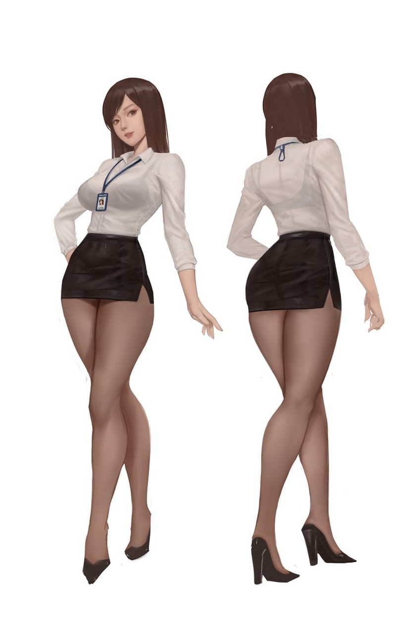 Office Lady Has Long Legs Thighdeolog