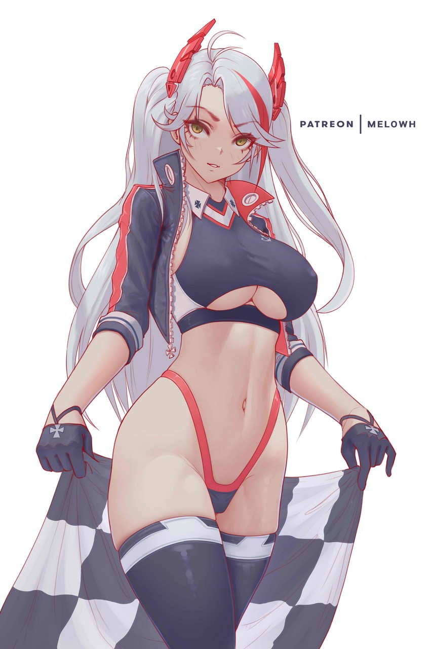 Race Queen Eugen Azure Lane By Melowh Thighdeolog