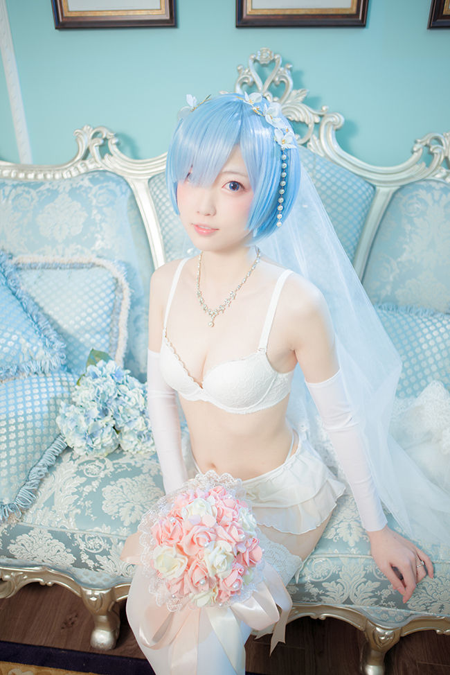 Rem Bride Cosplay By