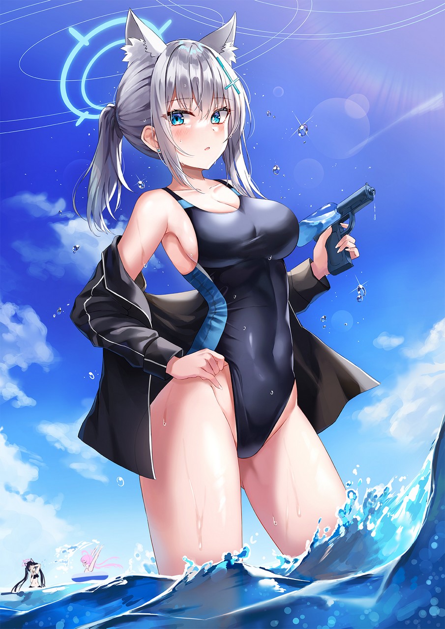 Swimsuit Shiroko Blue Archive Thighdeolog